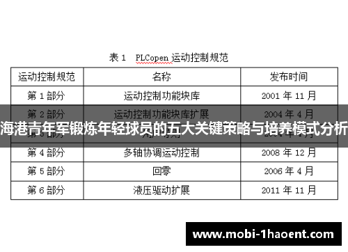 海港青年军锻炼年轻球员的五大关键策略与培养模式分析